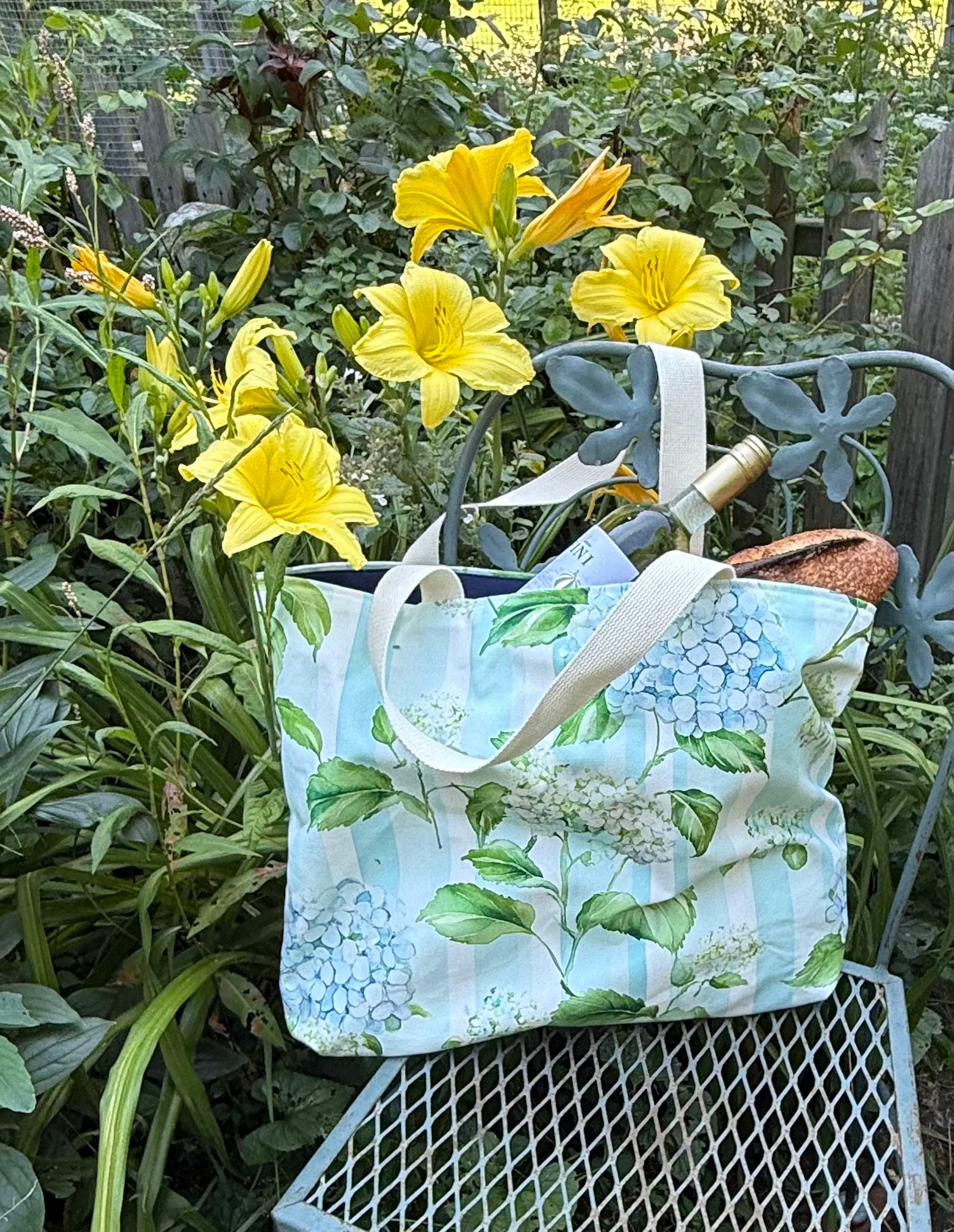 Blue Hydrangeas Tote Bag