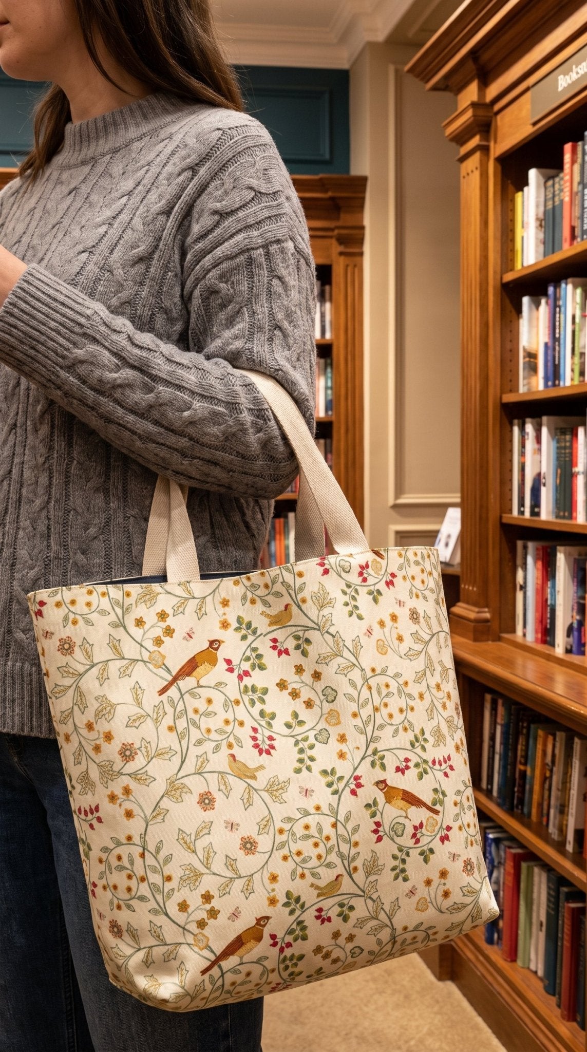 Pheasants Tote Bag - Mulberry & Fox